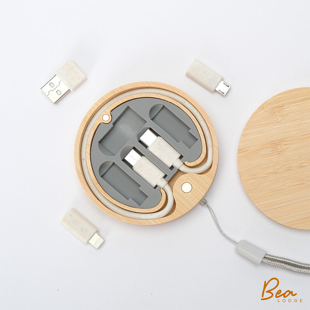 Bamboo Cable Case