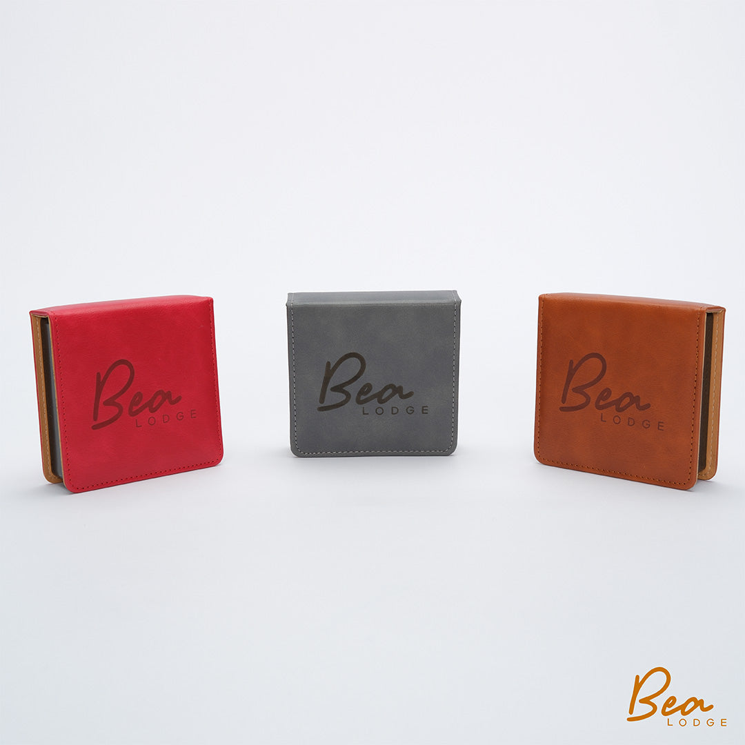 Memo paper with PU Leather case