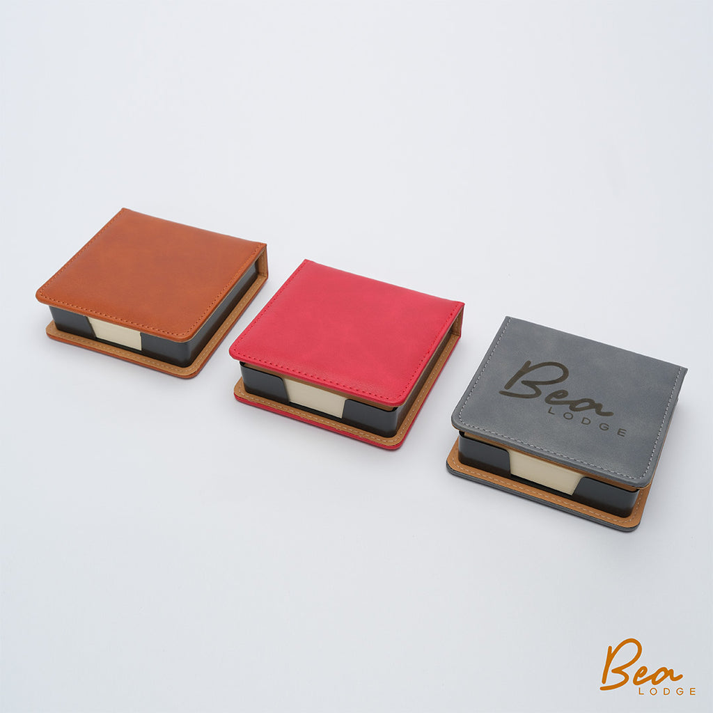 Memo paper with PU Leather case