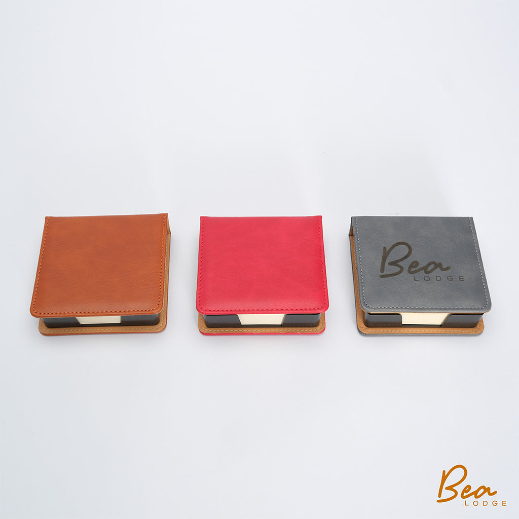 Memo paper with PU Leather case