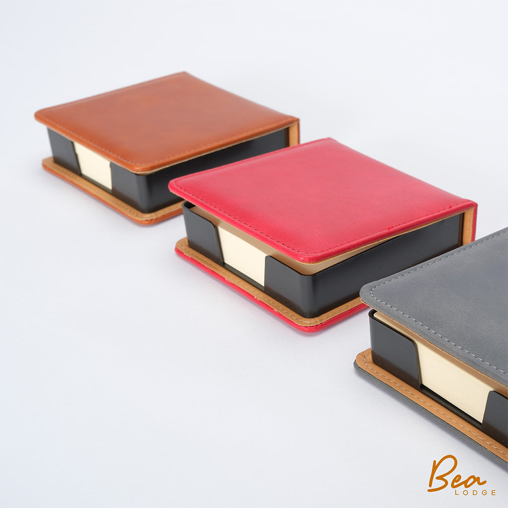 Memo paper with PU Leather case