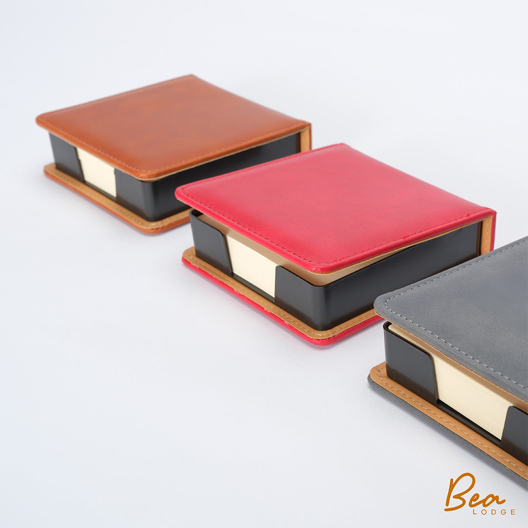 Memo paper with PU Leather case