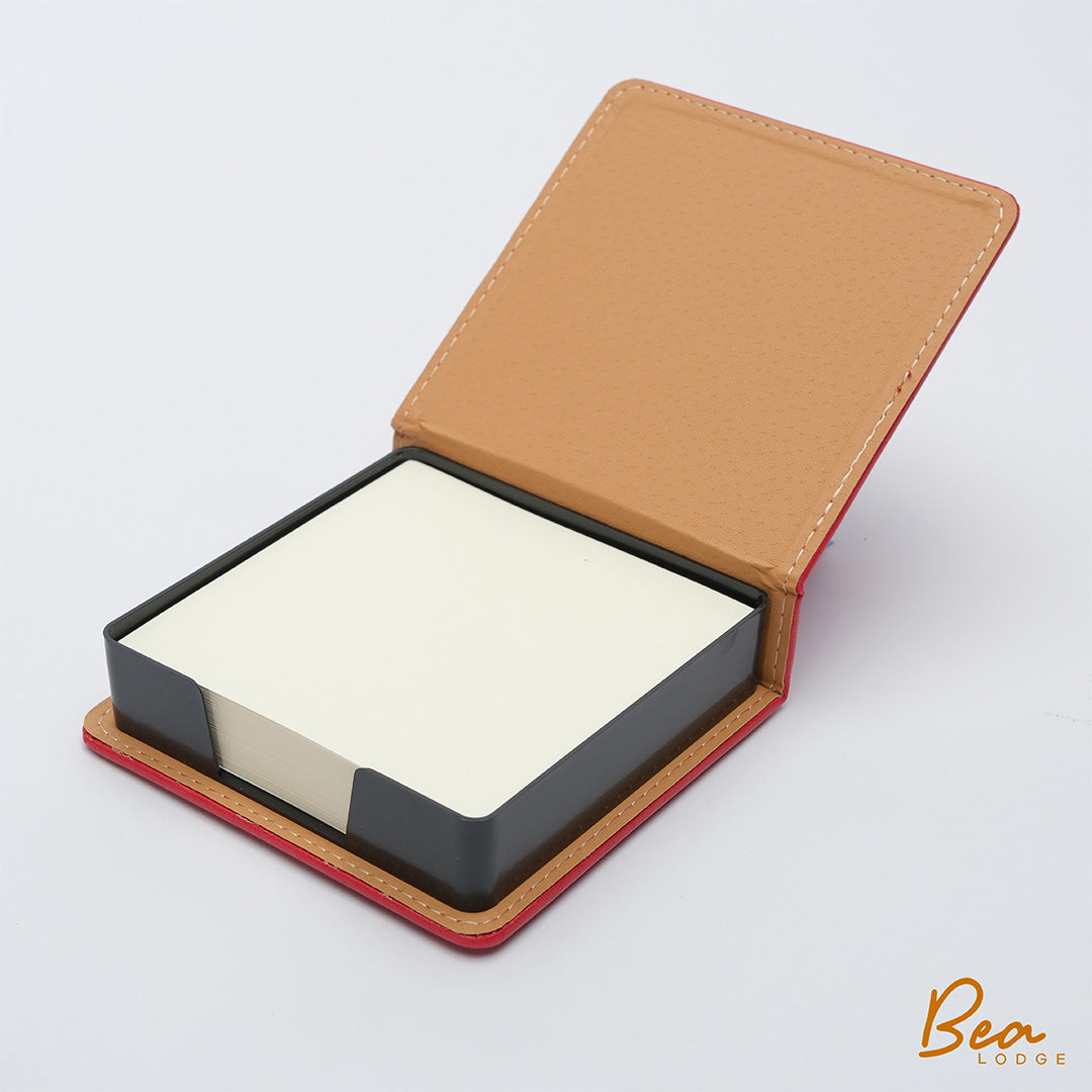 Memo paper with PU Leather case