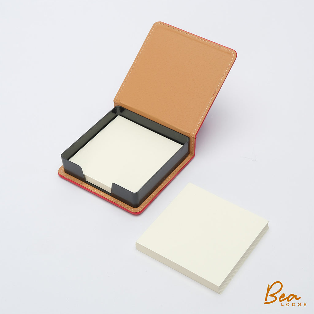 Memo paper with PU Leather case